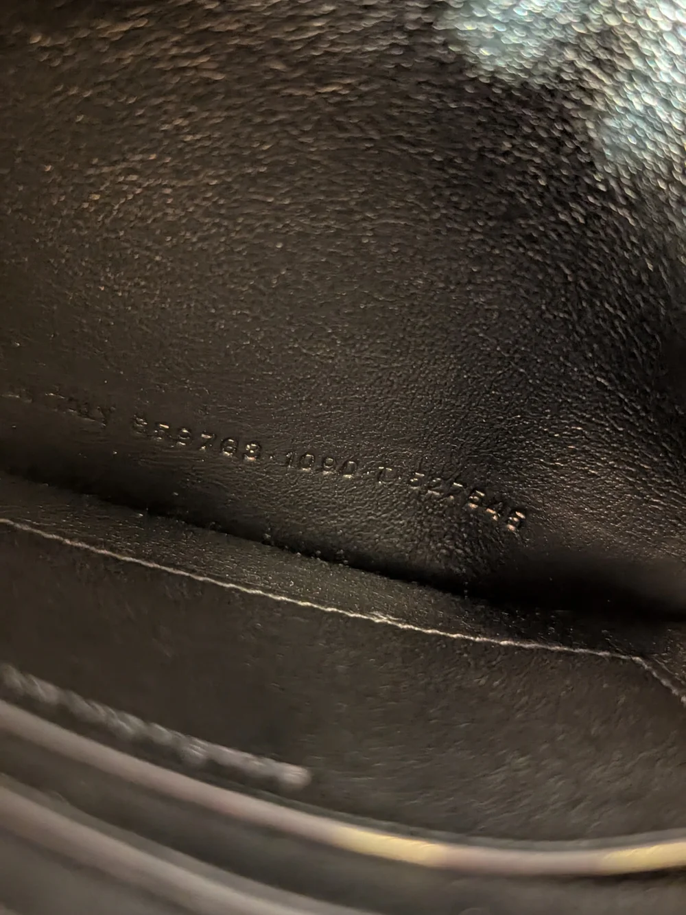 Balenciaga Black Leather Pouch/Wallet And Card Case On A Strap.
